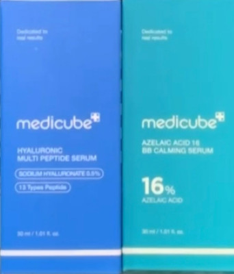 Medicube Hyaluronic Multi Peptide Ampoule K-Beauty & Medicube Azelaic 16 Serum 