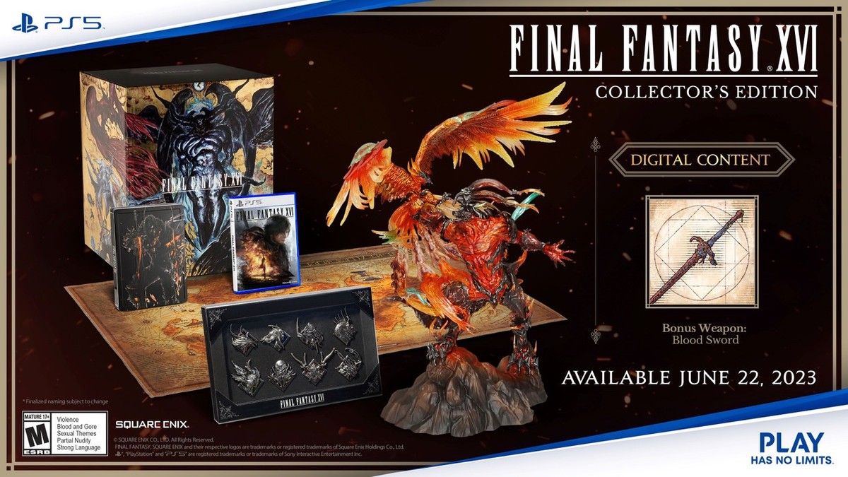 FINAL FANTASY XVI コレクターズエディション　ソフト無　FF16 Final Fantasy XVI 16 Collectors Edition COMPLETE UNOPENED INCLUDES