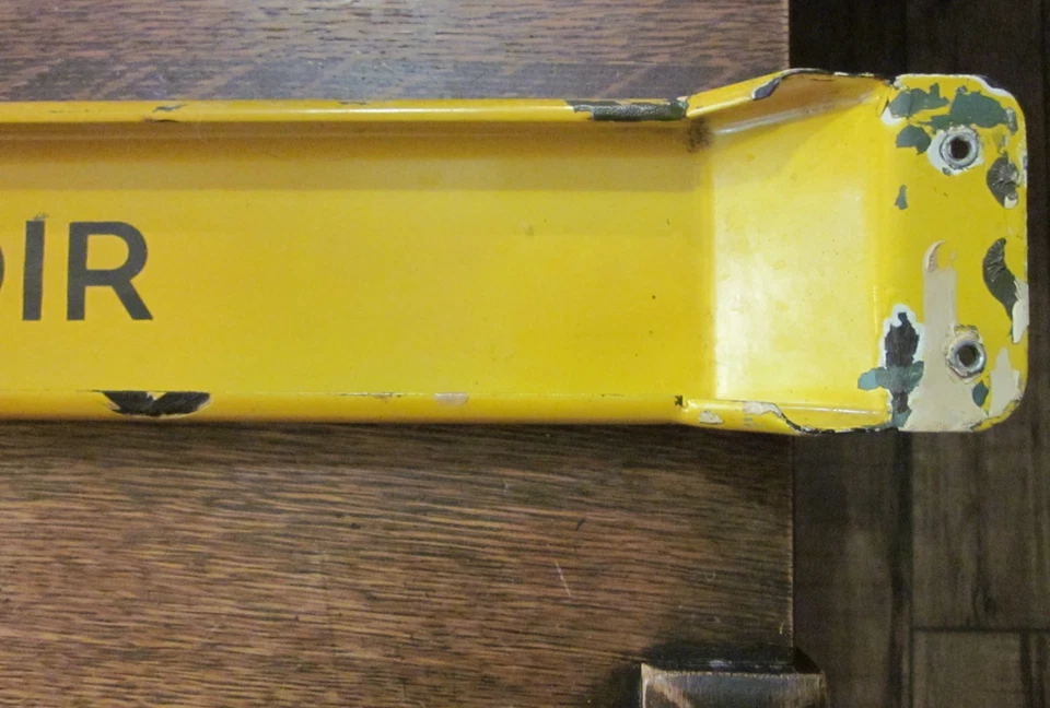 vintage PEPSI COLA Porcelain Door Push French Canadian Prenez Un Pepsi MERCI - Image 2 of 4