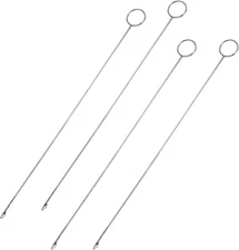 4-Piece Sewing Needle Hooks with Latch for Fabric Tube DIY (10.4 Inch)