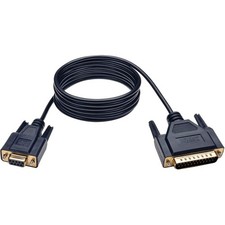 Tripp Lite Null Modem Serial RS232 Cable DB9 to DB25 F/M 6-ft. P456-006 