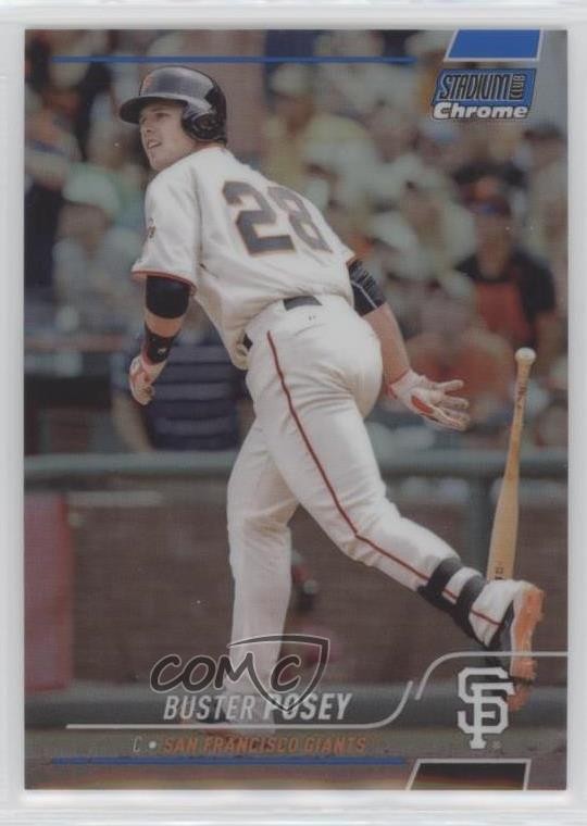 2022 Topps Stadium Club Chrome Blue Refractor 191/199 Buster Posey #68 0st9