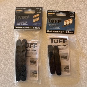 Tuff Quick Strips .357 .38 .40 S & W Revolver Quick Reloads 5 Rd Pk & 8 Rd Pk