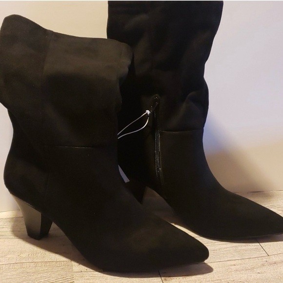 Universal Thread Classic Slouch Heeled Black Boot… - image 2