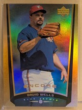 1999 Upper Deck Encore GOLD FX #90 David Wells Blue Jays RARE PARALLEL /125