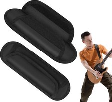 2Pcs Shoulder Strap Pad Universal Relief Black One Size, black