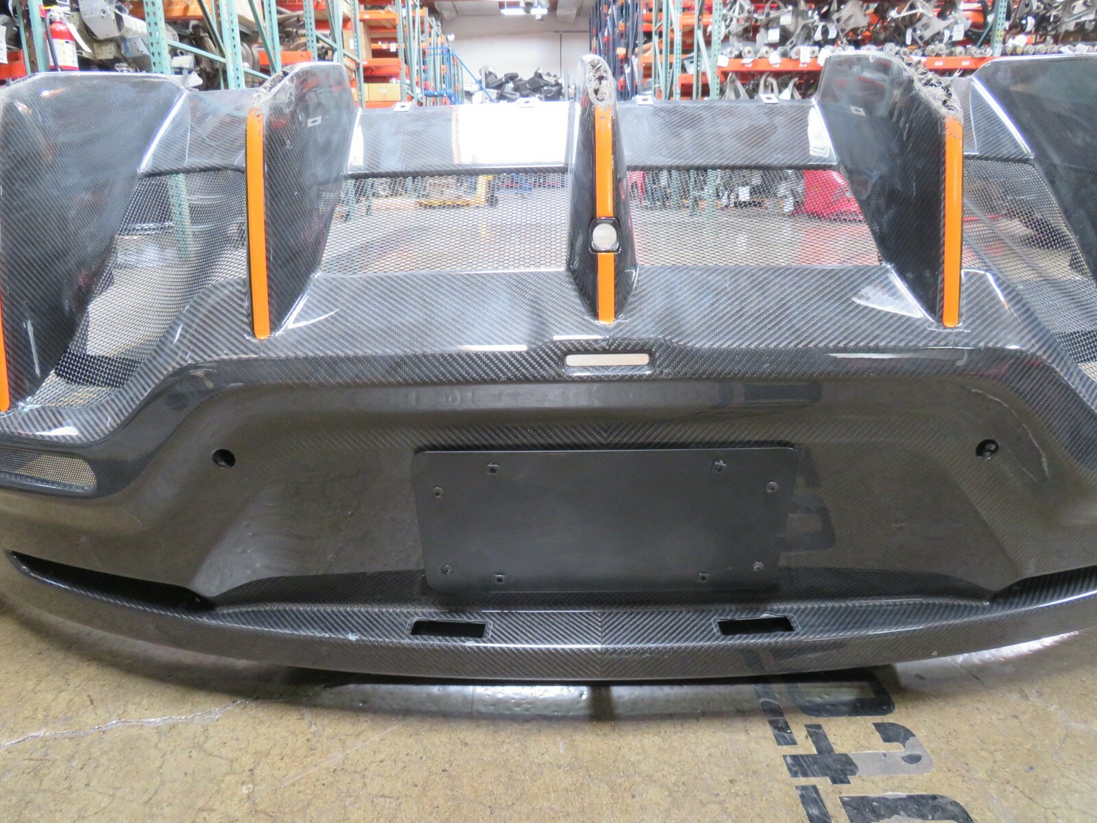 Mclaren 600LT, Rear Bumper, Carbon Fiber, Damaged, Used, P/N 13AB829RP