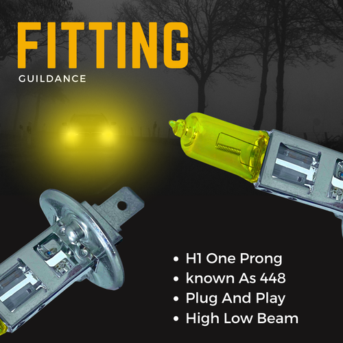 For MG ZS Front Fog Light 100w Xenon Yellow 2001-2005 Headlight Lamp Bulbs 12v - Picture 4 of 11