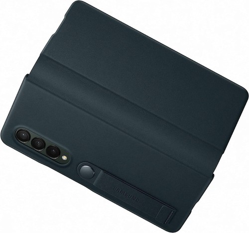 Genuine / Official Samsung Galaxy Z Fold3 Leather Flip Cover Case - Green - 第 5/8 張圖片