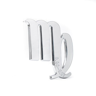 Virgo Chrome Zodiac Emblem - (2.5'' x 3'') - Astrology Decal - Eliteauto3k