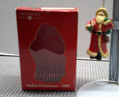 American Greetings 1992 FATHER CHRISTMAS Ornament Forget Me Not 
