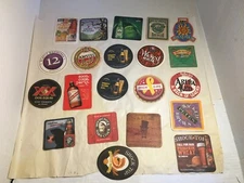 Lot of 21 Cardboard Beer Coasters Various Breweries