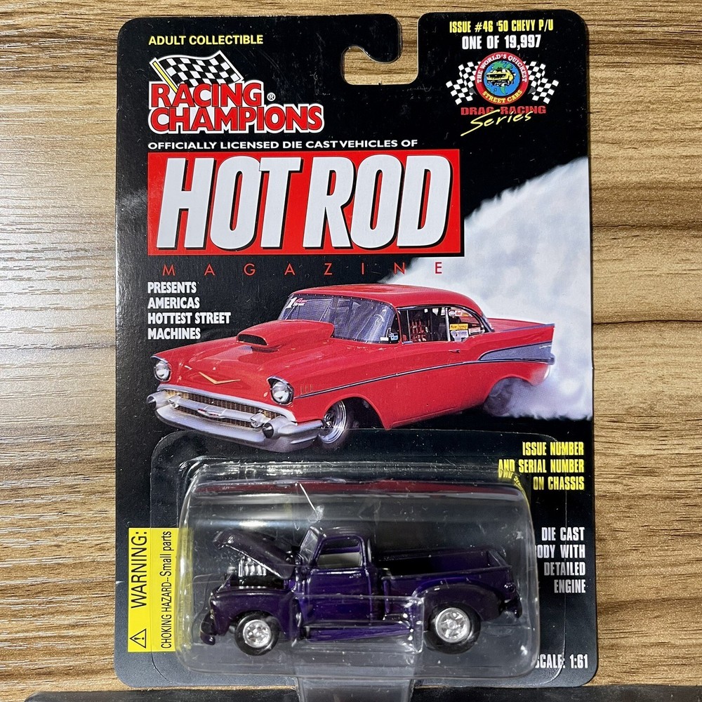 Racing Champions Hot Rod Magazine Drag Racing Issue #46 ‘50 Chevy Pickup New