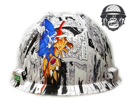 Custom Hydrographic Safety Hard Hat Mining Industrial DRAGONBALL Z BW CAP - Bild 4 von 6