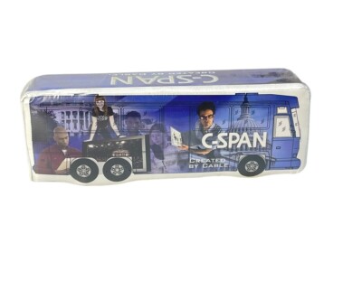 C-SPAN T-Shirt Bus Collectible Rare Compressed T Shirt Package Looks Like Bus