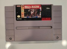Bulls Vs Blazers and the NBA Playoffs Super Nintendo SNES- Tested & Working!