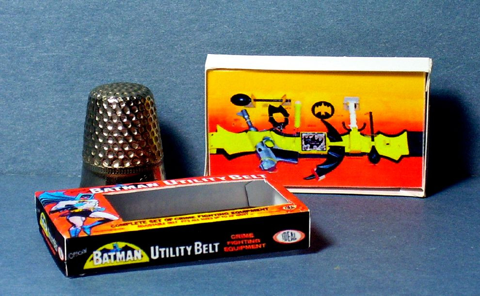 Dollhouse Miniature 112 Batman Utility Belt Box 1960s dollhouse toy
