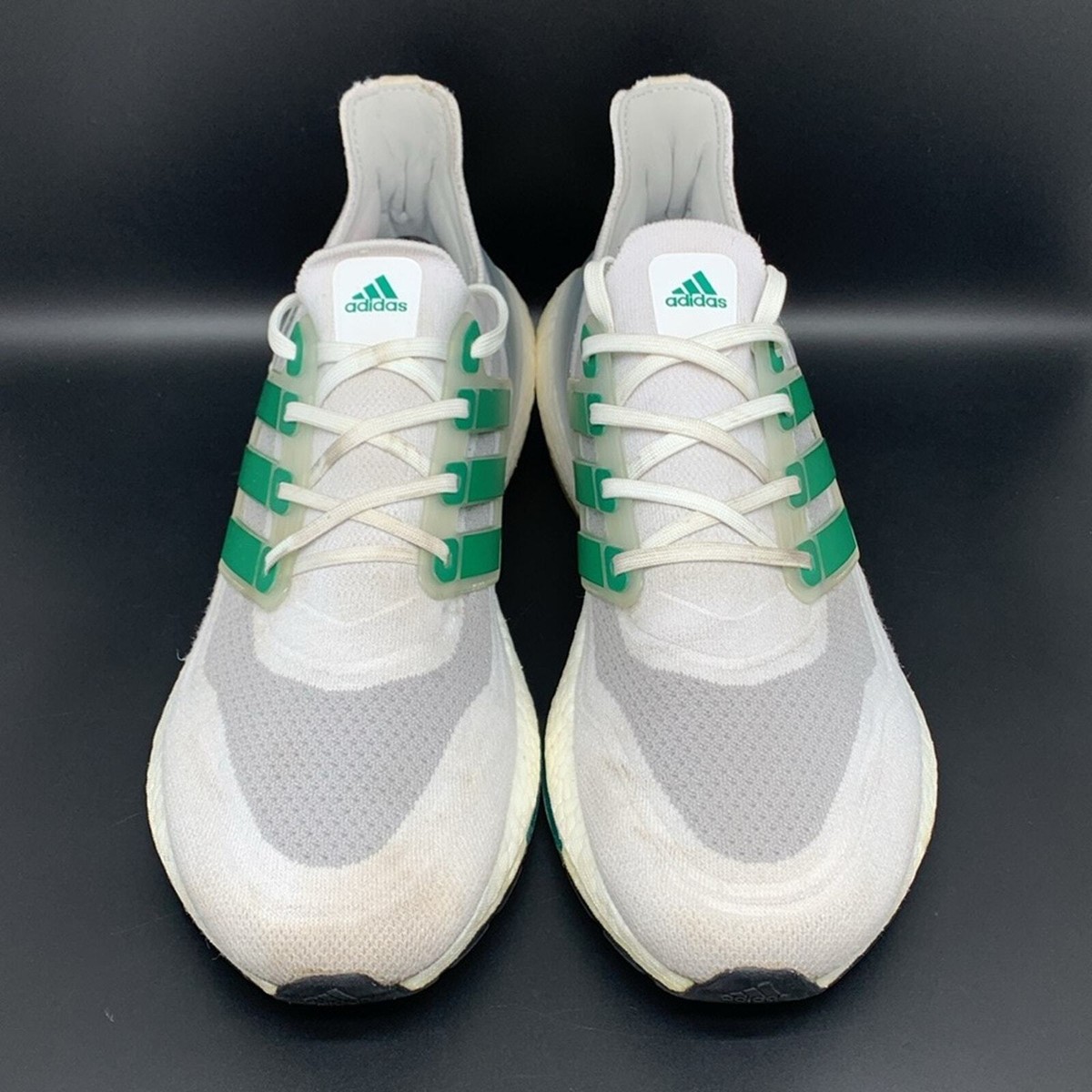 Adidas UltraBoost 21 Primeblue White Green Running Shoes