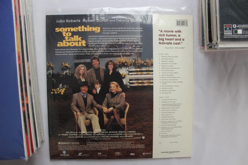 SOMETHING TO TALK ABOUT laserdisc LD WIDESCREEN JULIA ROBERTS *BUY MORE AND SAVE Foto 2 de 4