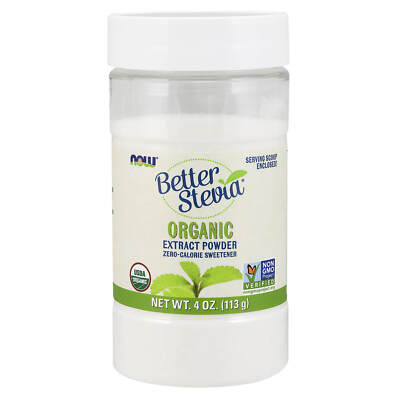 NOW FOODS BetterStevia Extract Powder Organic 4 oz