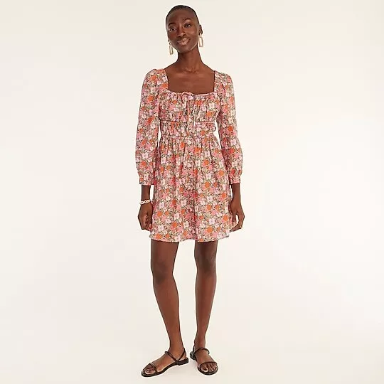 J crew top cotton dress