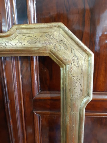 Cornice dorata a guantiera cm. 78 x 63,5 Misura interna cm. 65 x 50,3 epoca '800 - Foto 2 di 11