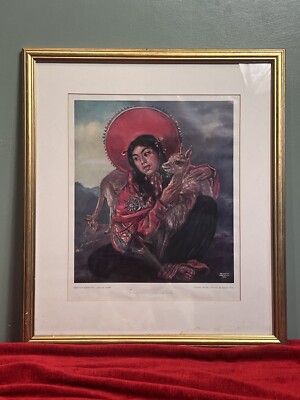 Spanische Schule Kristian Kreković Inka Stammesmuse signiert Lithographie