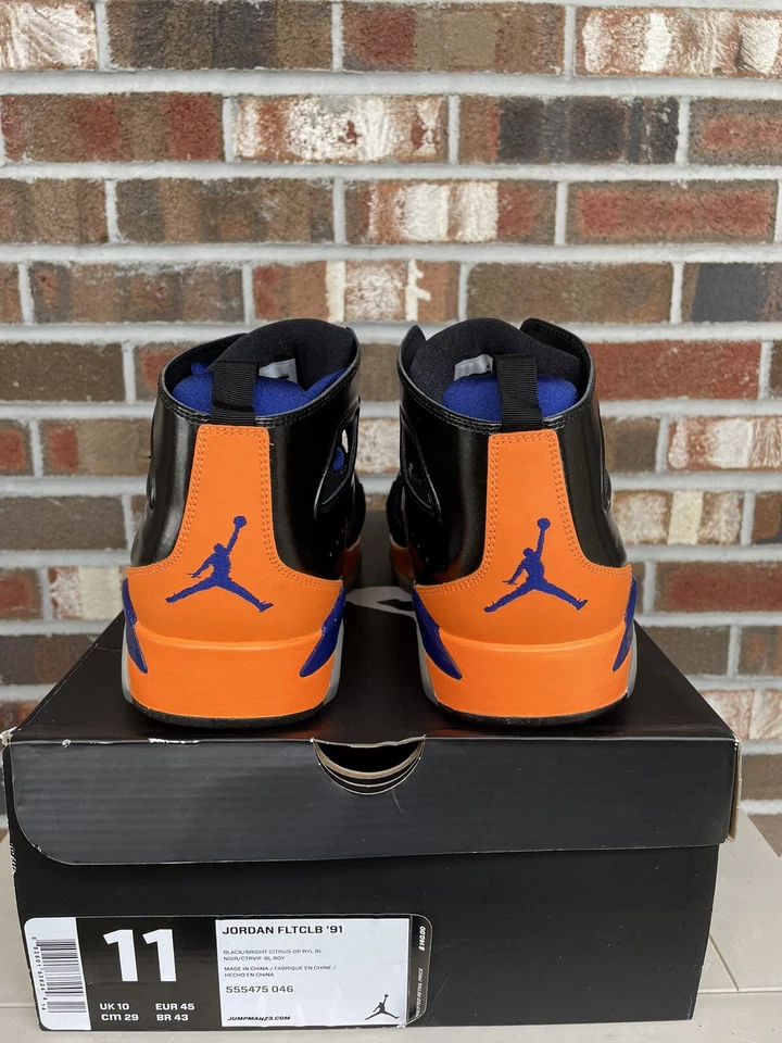 Nuevo Jordan Flight Club 91 Citrus Royal Blue 555475-046 para hombre talla 11 2013 Foto 3 de 4