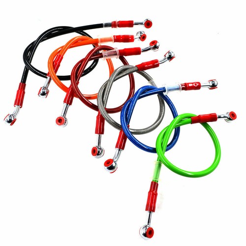 50-120cm Motorcycle ATV Pit Bike Braided Steel Brake Clutch Oil Hoses Line Pipe - Picture 2 of 16