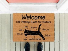 Cat Lovers Doormat - Funny Kitty Welcome Mat