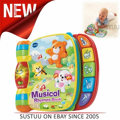 VTech interaktives musikalisches Reimbuch hellbunt Spielzeug für frühe Sprache 3-24M