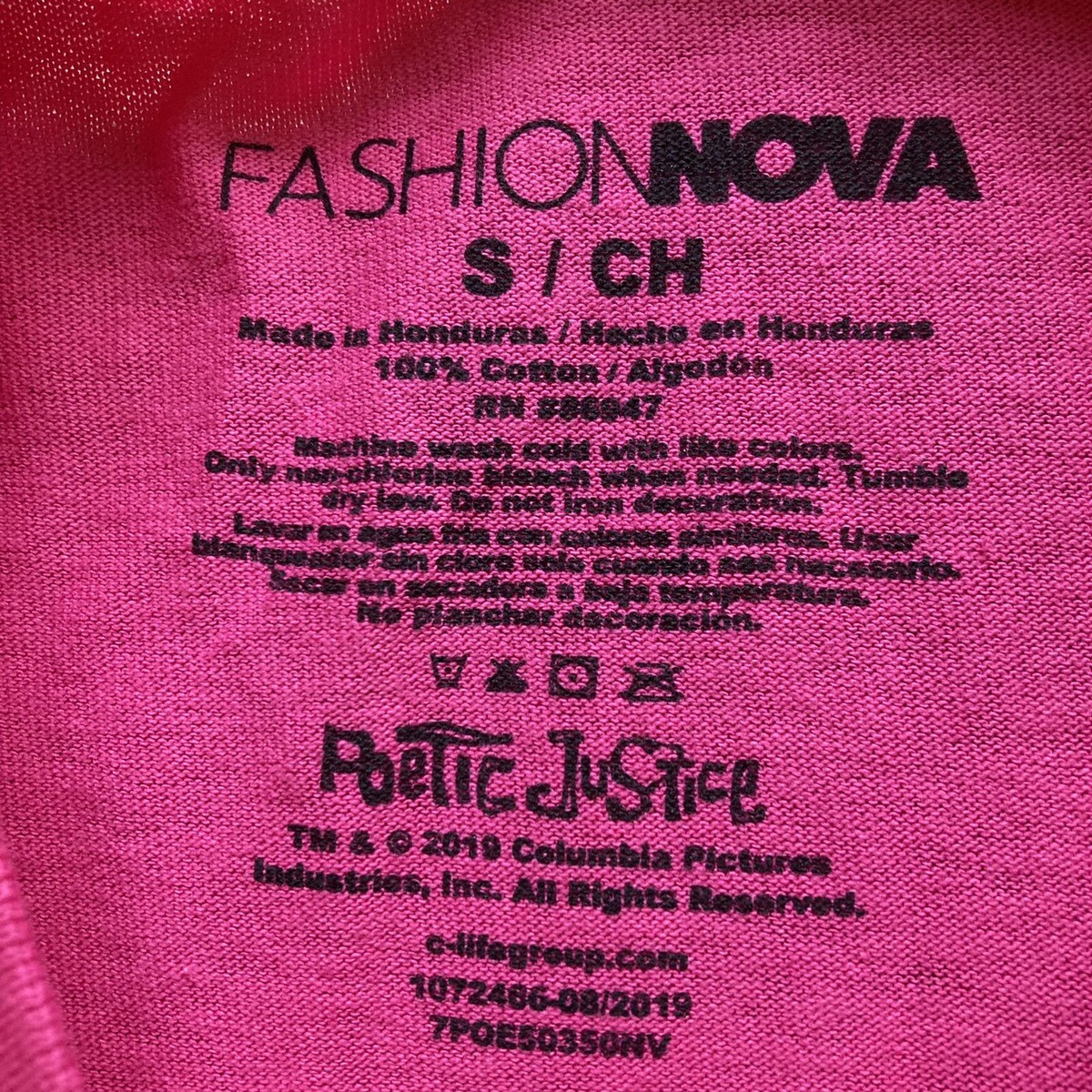 pink poetic justice shirt long sleeve