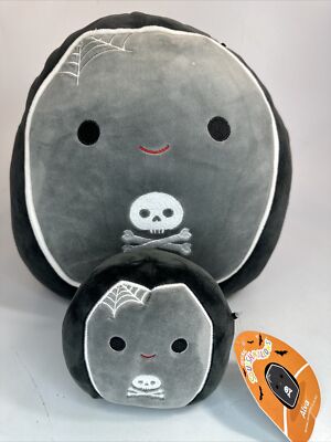 Squishmallow Alva the Vampire Coffin Casket 12'' WOT + 5  NWT