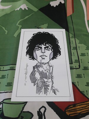 Marc Bolan Melody Maker Caricature Promo Postcard Set NM
