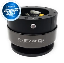 NEW NRG QUICK RELEASE GEN 2.0 BLACK BODY W/ TITANIUM RING SRK-200BK-TI
