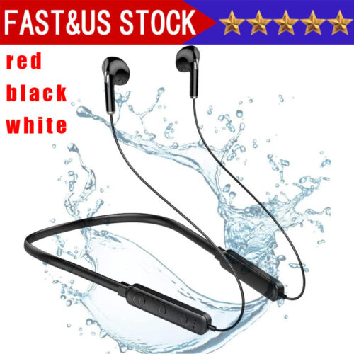 Waterproof Bluetooth 5.0 Earbuds Stereo Sport Wireless Headphones in Ear Headset - Afbeelding 1 van 16