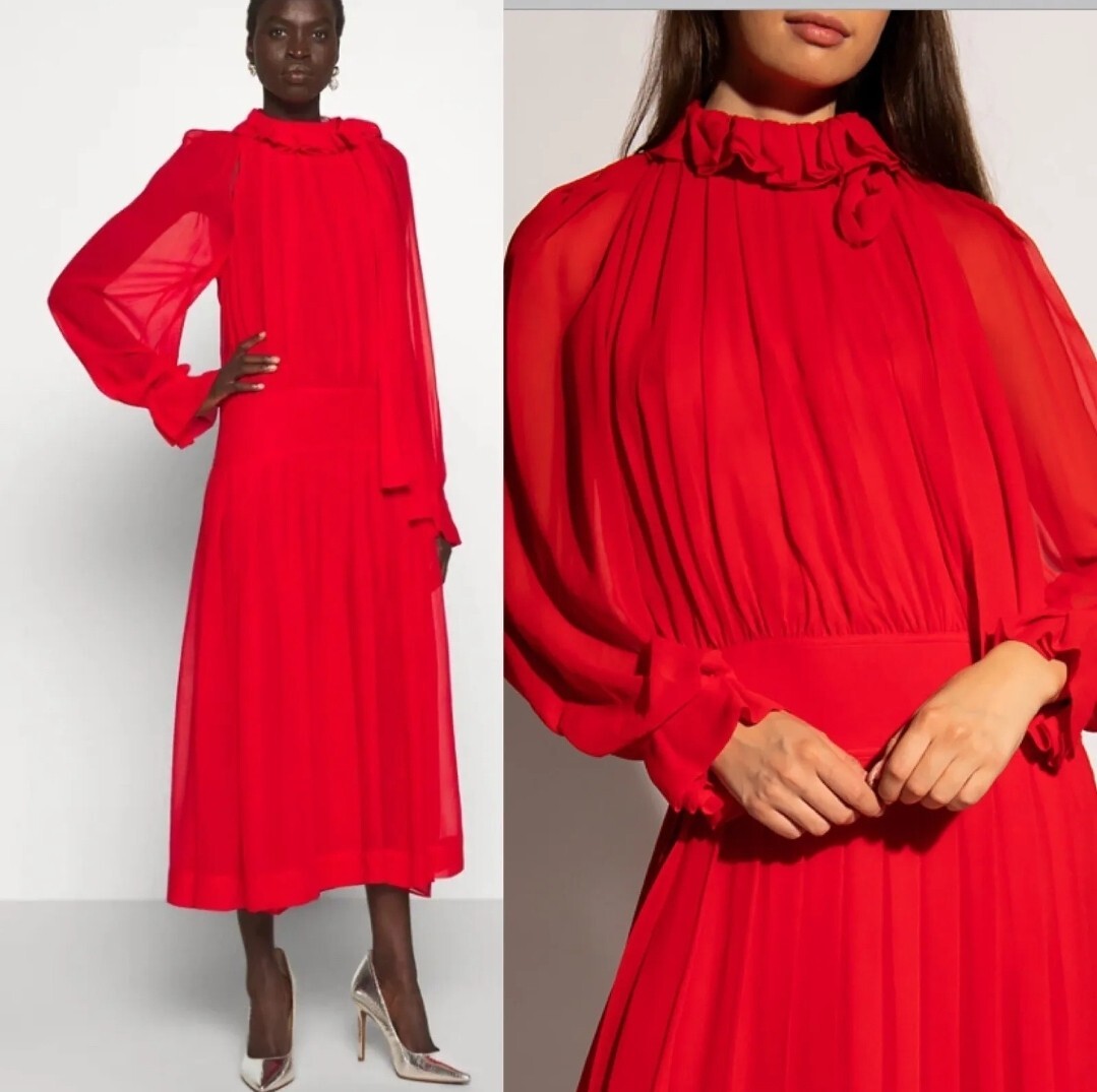 victoria beckham red silk dress Red Silk dress Victoria Beckham