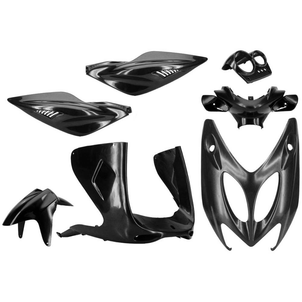 TNT Yamaha Aerox MBK Nitro 7 Neutral Black Fairing Plastics Kit | eBay