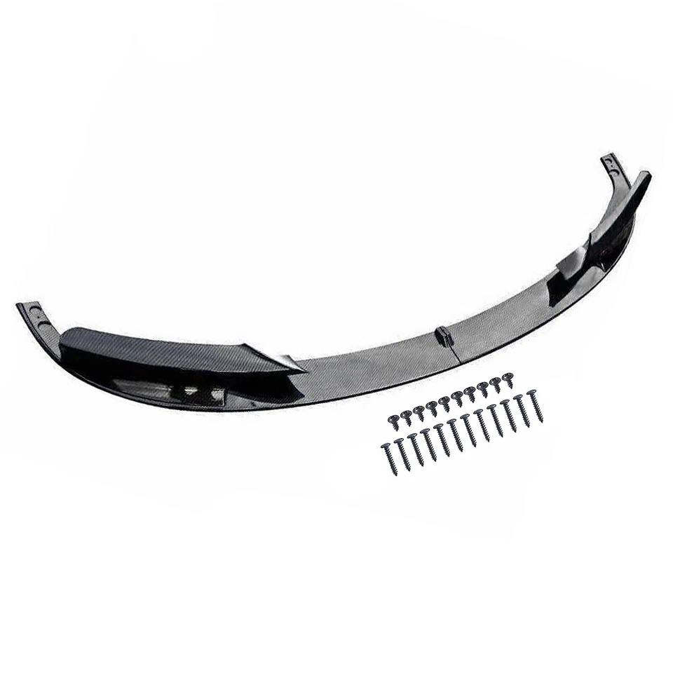 Fit For 2012-2018 BMW F30 3 Series M Sport Front Bumper Lip Spoiler Carbon Fiber Foto 3 de 4