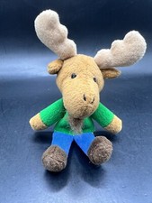 Vintage 5" Mary Meyer Moose Plush Finger Puppet Stuffed Classroom Teacher Toy