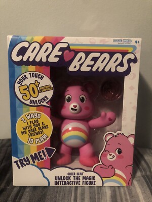 NEW 2020 Care Bears Pink Cheer Bear Interactive 5'' Figure comes with coin!