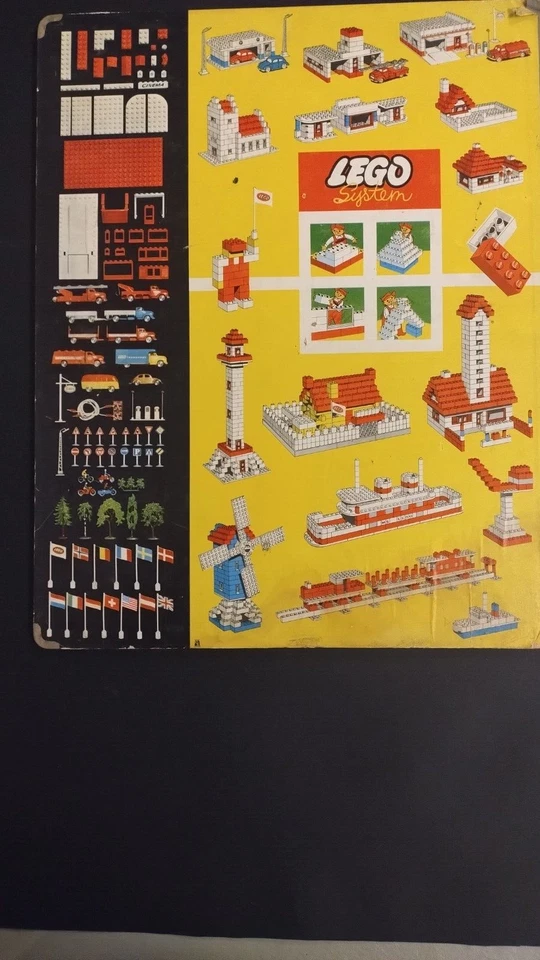 LEGO SYSTEM ANNI 60 CARTONATO DI BASE CARDBOARD 80 X 50 - Immagine 3 di 4