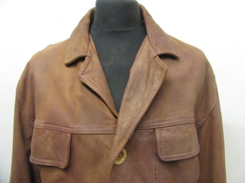 VINTAGE SCHOTT LEATHER FIELD JACKET SIZE 48, - Picture 3 of 16
