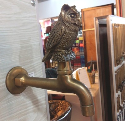Spigots Toilet Faucet Handle Brass Vintage Water TAP Long Owl Wash Bowl DECOR   