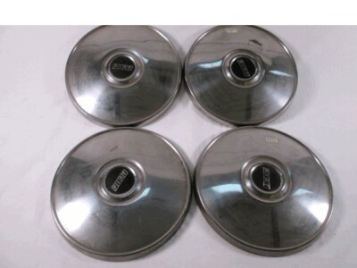 Set 4 Radkappen Mit Chrombeschichtung Und Schwarzem Emblem