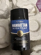 Bath  Body Works LOT 2 Manhattan Nightcap Antiperspirant Deodorant 2.7 oz Men's