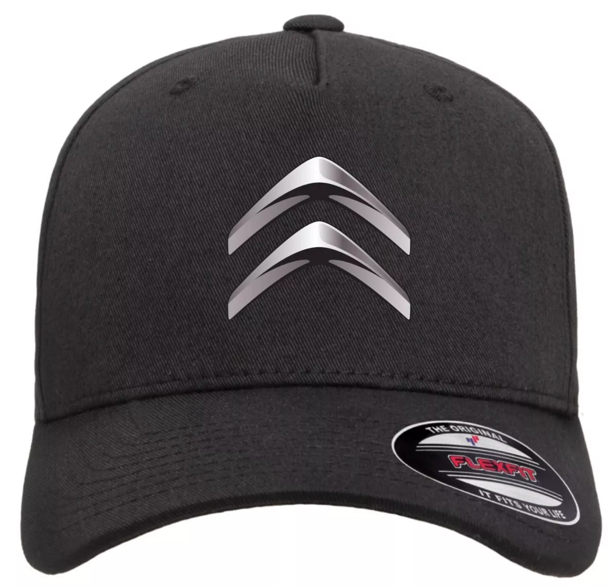 Citroen Car Logo Hat Auto Symbol Flexfit Baseball Cap Printed