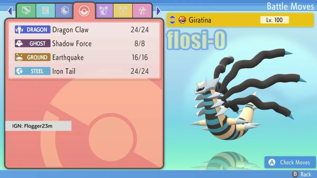 Shiny GIRATINA 6IV / Pokemon Brilliant Diamond and Shining 