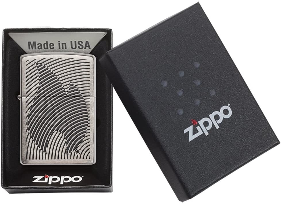 Zippo 29429 Illusion Flame Brushed Chrome | eBay