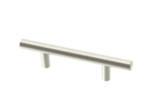 SET OF 8 - Bar Pull - 3" Center to Center Brushed Nickel Cabinet Drawer